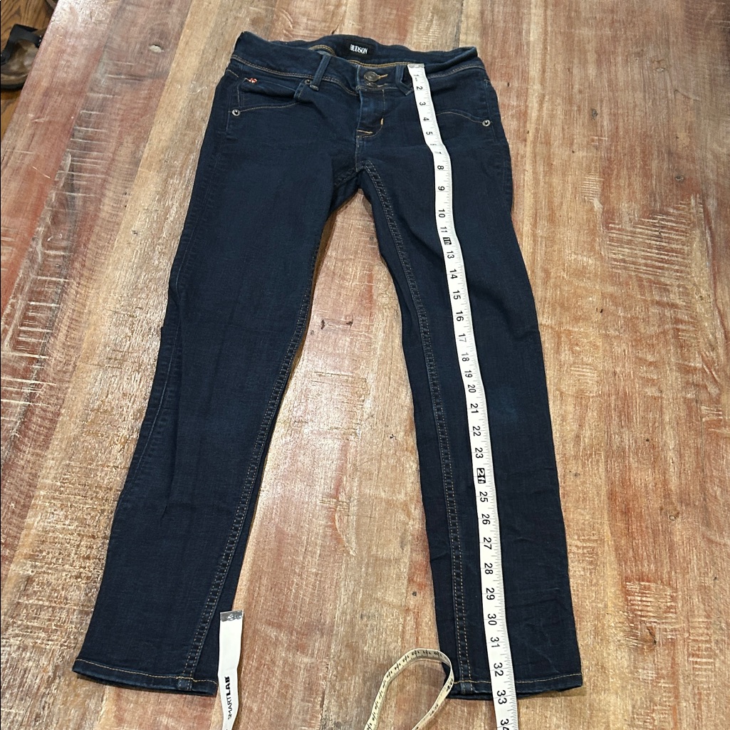 Hudson Mint Vintage Collin Skinny Ankle Jeans In Dark Wash